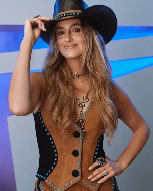 CMA Music Festival Lainey Wilson Leather Vest