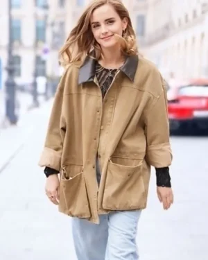 Emma Watson 2025 Brown Cotton Jacket