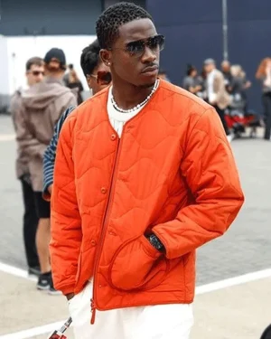 F1 The Movie Damson Idris Orange Jacket For Sale