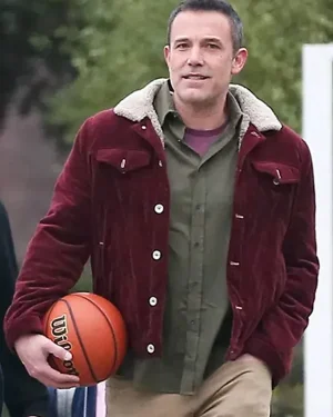 The Accountant 2 Ben Affleck Maroon Jacket