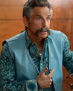 Happy Gilmore 2 Ben Stiller Blue Leather Vest