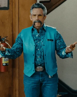 Alternative view of Happy Gilmore 2 Ben Stiller Blue Leather Vest
