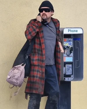 One Battle After Another Leonardo DiCaprio Checkered Coat