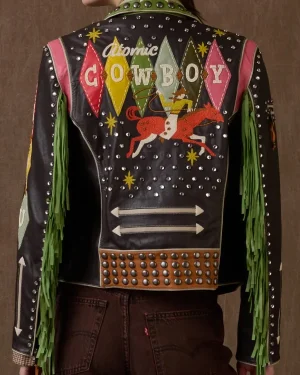 Alternative view of Rodeo Atomic Ranch Black Biker Jacket