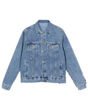 Rodeo Las Vegas Bucking Horse Western Blue Denim Jacket For Men and Women