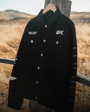 Alternative view of UFC Nashville 2025 Cowboy Work Black Jacket