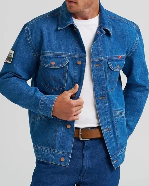 Rodeo Cowboy Coors Western Blue Denim Jacket