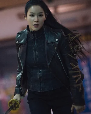 Twelve S01 Lee Joo-bin Black Biker Jacket