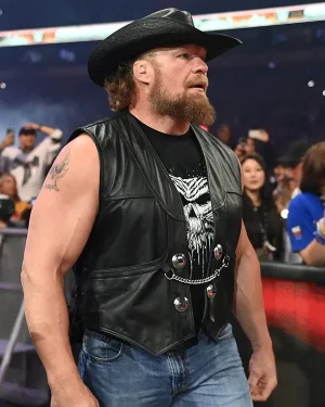 WWE SummerSlam Brock Lesnar Leather Vest