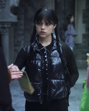 Wednesday S02 Jenna Ortega Puffer Vest
