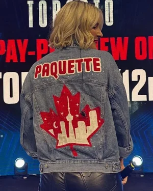 AEW All Out Toronto Renee Paquette Denim Jacket