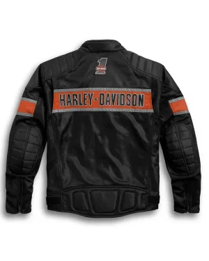 Harley Night Latin America 2025 Trenton Mesh Unisex Black Motorcycle Jacket