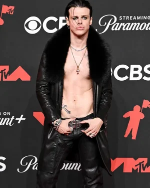 MTV Video Music Awards YUNGBLUD Black Leather Coat