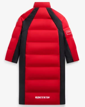San Francisco 49ers Long Unisex Red Team Puffer Coat