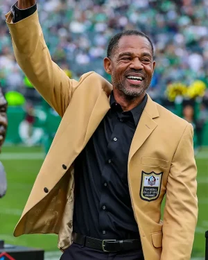 Hall of Fame Enshrinement 2025 Philadelphia Eagles Eric Allen Gold Blazer Jacket