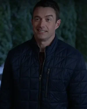 Merry Christmas Ted Cooper Robert Blue Quilted Jacket