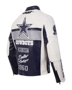 NFL 2025 NFC East Dallas Cowboys Unisex Leather Motor-cycle Jacket