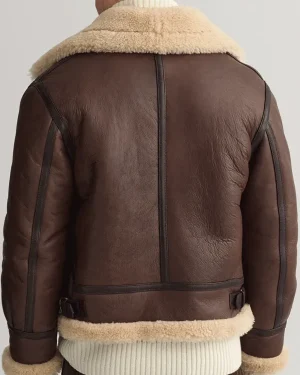 Zkr Ft. PLK – Tu Vois Comment PLK Unisex Brown Shearling Lined Leather Jacket