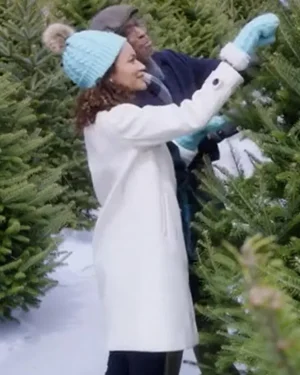 A Christmas Angel Match Daisy White Trench Coat