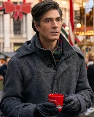 A Keller Christmas Vacation 2025 Brandon Routh Wool Coat
