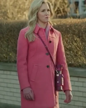 A Newport Christmas Ginna Claire Mason Pink Wool Coat