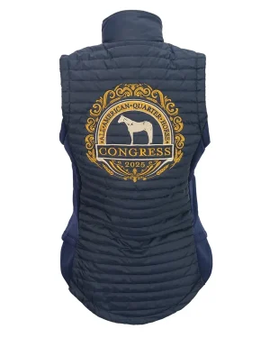 All American Quarter Horse Congress 2025 Ladies Blue Puffer Vest