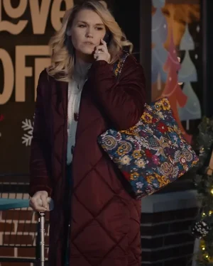 All is Merry & Bright 2025 Emily Rose Maroon Quilted Coat