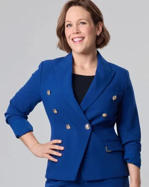 Christmas Above the Clouds Ella Neezer Blue Blazer
