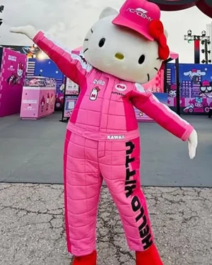 F1 Academy x Hello Kitty Pink Quilted JumpSuit