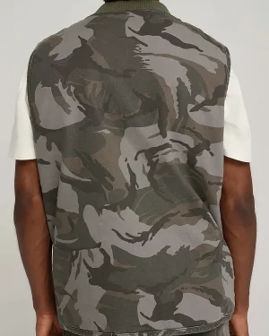 Mike and Lucas 2025 TV Series Stranger Things Camo Cotton Vest For Men