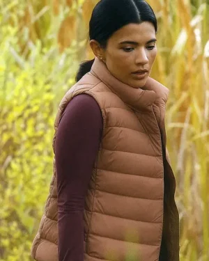 My Life with the Walter Boys Jackie Howard Brown Puffer Vest