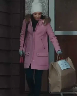 My Life with the Walter Boys Jackie Howard Pink Parka Coat