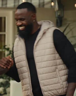 Terrence Terrell 2025 Movie Unexpected Christmas Michael Puffer Hooded Vest