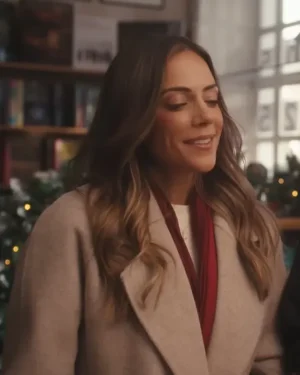 The Christmas Ring 2025 Vanessa Mayfield Grey Wool Coat