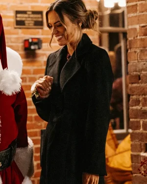 The Christmas Ring 2025 Vanessa Mayfield Wool Trench Coat