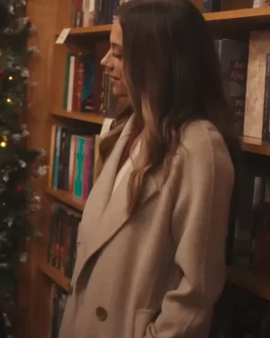 The Christmas Ring Vanessa Mayfield Grey Wool Coat
