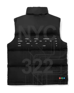 Ultimate Fighting Championship 322 New York City 2025 Unisex Metro Black Puffer Vest