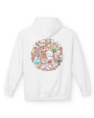 Chubby Cheeked Cartoon Characters Bubu and Dudu Unisex Hoodie