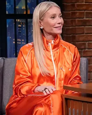 Gwyneth Paltrow Marty Supreme Orange Track Jacket
