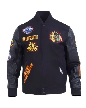 NHL Chicago Blackhawks Wool Varsity Jacket