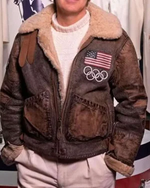 Olympics 2026 Team USA Flight Leather Jacket