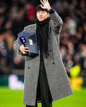 Premier League LAFC Son HeungMin Tweed Coat