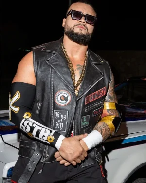 TNA Wrestler Mike Santana Black Vest