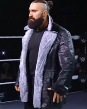 Tony D'Angelo 2026 Joey Ariola Black Leather Shearling Jacket