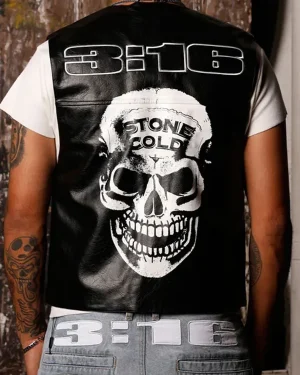 WWE X Loiter Stone Cold Leather Vest