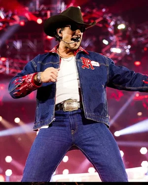 2026 Russell Dickerson Cowboys Blue Denim Jacket