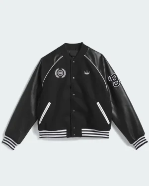 Skateboarding x Tyshawn 2026 New York Unisex Black Wool Bomber Varsity Jacket