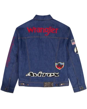 Wrangler Cowboy Western Workwear Heritage Unisex Blue Denim Jacket
