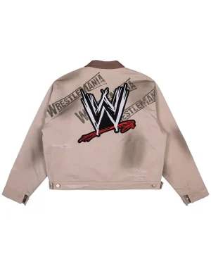 Complex x WWE WrestleMania 42 Vegas Unisex Tan Cotton Workwear Jacket