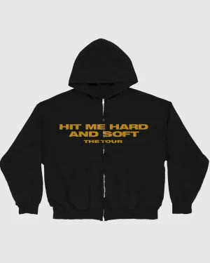 Hit Me Hard and Soft Live in 3D Hands Black Hooded Jacket